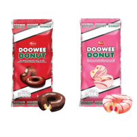 DOOWEE Donut โดนัทดูวี่ โดนัทช็อคโกแลต โดนัทสตรอเบอร์รี่ 28 กรัม x12 ซอง  ใหม่