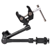 11-Inch Adjustable Magic Transfer Arm, 11-Inch Hand-Held Magic Arm, Used for Camera Photos, LED Lights