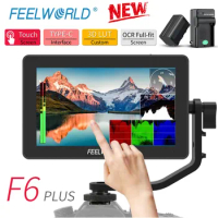 FEELWORLD F6 PLUS 4K Monitor 5.5 Inch on Camera DSLR 3D LUT Touch Screen IPS FHD 1920x1080 Video 4K HDMI Field Monitor Dslr