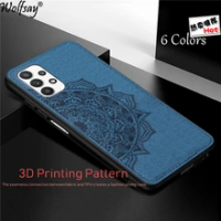 Cotton Fabric Case For Samsung Galaxy A32 5G Case Magnetic Silicon Phone Case For Samsung A32 5G Cover For Samsung A32 5G 6.5