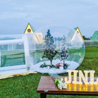 Inflatable Bubble Outdoor Tent Transparent PVC Tent For Kids Bubble House with Blower Clear Dome Balloon Outdoor Party Show