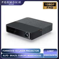 Formovie Fengmi S5 Laser Projector 1100 ANSI Lumen 1080P HDR Portable Home Theater Cinema Automatic Correction MEMC Smart Beamer