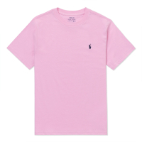 Polo Ralph Lauren RL 熱銷圓領小馬素面短袖T恤(男青年)-粉色