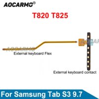 Aocarmo For Samsung GALAXY Tab S3 9.7" SM-T825 T820 External Keyboard Contact Connection Keyboard Flex Cable Replacement Parts
