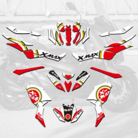 Scooter Full Body Sticker Decal Decals Stickers Kit for Yamaha X-Max 300 X-Max 400 XMAX 300 400 2017 2018 2019 2020 2021 2022