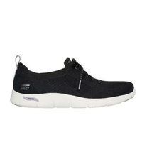 Sepatu Sneakers Wanita Skechers Sport Active Arch Fit Refine Freesia Black Original 104542BKP 40