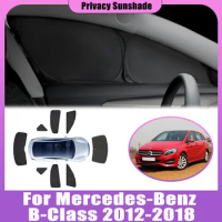Privacy Sunshades For Mercedes-Benz B-Class W246 2012-2018 Coverage Anti-UV Sunroof Sun Window Foldable Visor Car Accessories