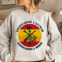 Spanish Legion hoodies women vintage anime harajuku funny clothing Hood female long sleeve top clothes