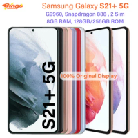 Samsung Galaxy S21+ 5G S21 Plus G9960 128GB/256GB ROM 6.7" Octa Core Snapdragon888 8GB RAM 64MP&amp; 12MP eSim Original Cell Phone