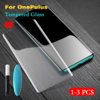 Nano Liquid UV Glue Tempered Glass Protective Film For Oneplus 11 ACE 2 10 8 7T 7 Pro 9 9R 9RT 8Pro 9Pro 10Pro Screen Protector