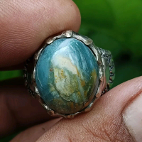 Natural batu Pancawarna Garut Dim 17*14*10 Ring 9 Batu Permata Asli dengan Desain Elegan dan Kualita