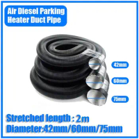 42mm 60mm 75mm Diameter 100-500cm Length Air Diesel Parking Heater Duct Pipe Tube Hose For Webasto Eberspacher Car Camper