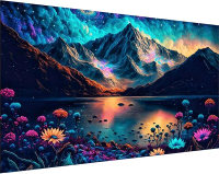 pchmcu Large Diamond Art Kits for Adults - 5D Sakura Diamond Painting Kits for AdultsDIY Full Drill 