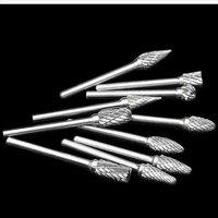 JIGONG Mata Bor Tungsten Carbide Cone Spiral - Kuat dan Tajam, Berbagai Kepala Mata Bor IH Silver