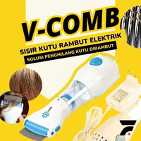 Alat Sisir Serit Vacum Vacuum Vakum Penghilang Kutu V Comb Elektrik