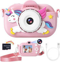 Kids Camera Toys for Girls Age 3-8 Kids Digital Camera Toddler Camera for 3 4 5 6 7 8 Years Old Birt