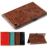 PU Leather Case For Samsung Galaxy Tab S6 Lite Cover Magnetic Crocodile Stand Cover Funda For Galaxy Tab S6 Lite SM P610 P615