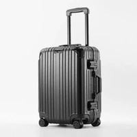 全鋁鎂合金行李箱24寸抗摔拉桿箱20寸登機箱PC旅行箱皮箱密碼箱包