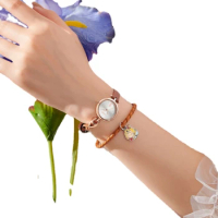 2023 New Small Round Watch Mix and Match New Versatile Simple Bracelet Women's Watch