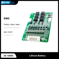 BMS 3S 20A 12.6V lithium battery protection board balanced 18650 protection board
