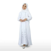 Rabbani - Kemeja Koko dan Dress Anak Bani Batuta Couple Zahinan Exclusive 3-4Y Dresscute 100 White