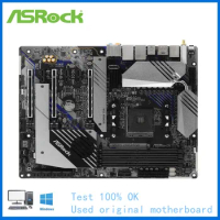 For ASRock X570 Creator Computer USB3.0 M.2 Nvme SSD Motherboard AM4 DDR4 X570 Desktop Mainboard Used