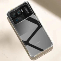Clear Phone Case for Xiaomi Mi 11 Ultra M2102K1G 6.81" TPU Thickened Transparent Case for Xiaomi11 Shockproof Anti-scratch Cover