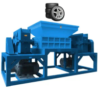 Tire Shredder Machine for Waste Car Multifunctional Scrap Metal Paper Plastic Pallet Rubber Recycling Shredder Machine