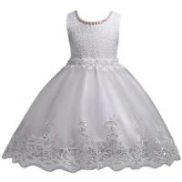 Lovely Lace Appliques Beaded Flower Girl Dresses Kids Evening Gowns for Wedding First Communion Dresses Vestido Comunion 2-10Yrs