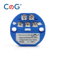 PT100 Type to 4-20mA -50-50 0-50 0-100 200 300 Degree RTD Input 4-20mA Output DC24V Thermal Resistance Temperature Transmitter
