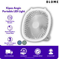 BLOME Kipas Angin Mini Portable Kipas Angin Kecil Lampu LED Kipas Gantung Wireless Dingin dan Travel