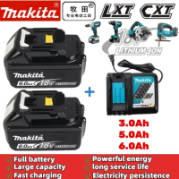 Makita Original Lithium Battery 18V Electric Wrench Electric Drill Universal Battery BL1830 BL1840 BL1850 BL1860 ＆ Charger