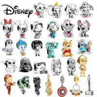 2023 HEROCROSS Star War Disney Dumbo Marvel Rescue Charm Beads Fit Pandora Original S925 Silver Bracelet Women DIY Jewelry