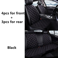 Universal Car Front Rear Seat Covers Protector Cushion Mat For Volkswagen VW CC T-roc Jetta Golf Magotan Beetle POLO Bora Sciroc