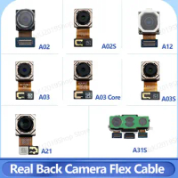 For Back Rear Camera Module + Front Facing Camera Flex Cable Original For Samsung Galaxy A02 A03s A03 Core A03s A12 A21 A21s