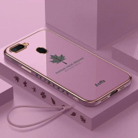 Case Maple FOR Oppo A5S / F9 / F9 Pro / A5 2018 / A7 Softcase Plating Luxury