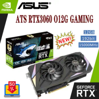 ASUS 3060 GDDR6 Card Graphic NVIDIA ATS RTX3060 O12G GAMING GPU Video Card 15000MHz 192bit 8Pin HDCP RTX3060 12GB Double fan LHR