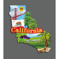 [In-demand] Wooden Magnetic fridge Magnet USA Canada Hawaii HongKong Thailand Travel Memorial Magnet
