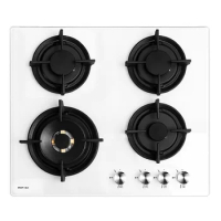 Gas Cooker with Oven 4 Burner Built-in Stir Frying Gas Stove European Style White Cooktop 4 Head Gas Stoves for Home Fierce Fire