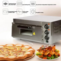 Electric Pizza Oven Stainless Steel Oven Baking Bread Electric Single Layer Bread Oven Pizza Oven Machine