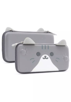 GEEKSHARE Geekshare Cat Ears Premium Quality Carrying Case / Protective Pouch For Nintendo Switch / Switch Oled - Grey