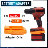 For OZITO 18V /BLACK+DECKER 20V/ Kobalt 24V Lithium-ion Battery Adapter To HILTI B22V Li-ion Battery Cordless Drill Tool