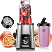 900 Watt Blender for Shakes and Smoothies Kitchen Personal Blender with 6 Finend Blades Smoothie Blender