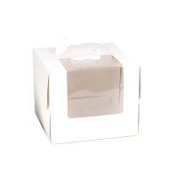 【COLOR ME】純白手提托盤蛋糕盒(6吋 蛋糕盒 蛋糕包裝 包裝盒 西點盒 開窗蛋糕盒 生日蛋糕盒 起司蛋糕盒)
