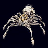 3D Metal Puzzle For Adults Kids Difficulty Spider Insect Metal Model DIY Mecha Model Kits Building Blocks Model Kit Puzzle Toys
