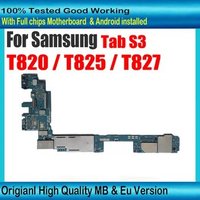 Original Unlocked For Samsung Galaxy Tab S3 T820 T825 T827 Motherboard EU Version 32gb Mainboard Full Chips Android System