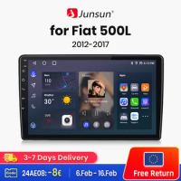Junsun V1 AI Voice Wireless CarPlay Android Auto Radio for Fiat 500L 2012 - 2017 4G Car Multimedia GPS 2din autoradio