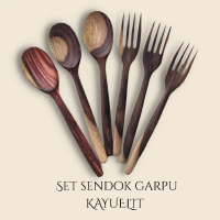 Sendok garpu set | Sendok kayu | garpu kayu | souvenir