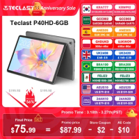 Teclast P40HD 2023 10.1 inch Tablet 6GB RAM 128GB ROM Android 12 Tablete 1920x1200 FHD T606 8-core Type-C 4G LTE Widevine L1