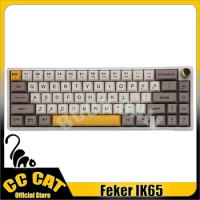 FEKER IK65 Mechanical Keyboard 3Mode USB/2.4G/Bluetooth Wireless Keyboard 69 Keys Structure RGB Backlit Gaming Keyboards Gifts